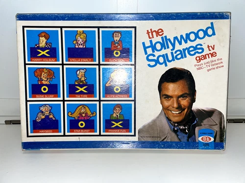 Vintage 1974 The Hollywood Squares Game by Ideal Complete CIB