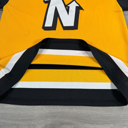 Vintage gelbes CCM Maska Hockey Trikot Größe L USA - Bild 6 von 11