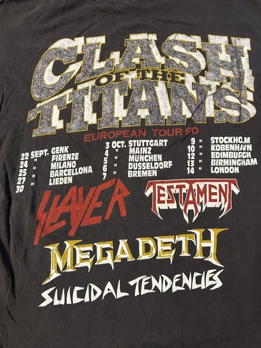 1990 Clash Of The Titans Slayer Megadeth Suicidal Tendencies Europatour Gr. M - Bild 5 von 7