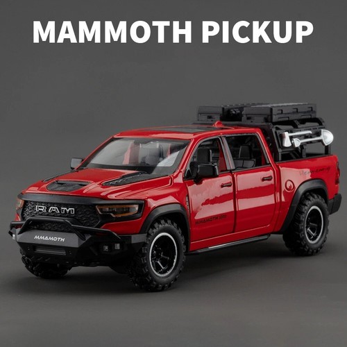 Dodge RAM 1000 TRX Mammoth Pickup Alloy Diecast Model Car - Metal Toy Vehicle - Picture 8 of 10