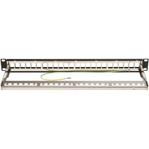 Tripp Lite N062-024-KJ-SH 24-Port Shielded Blank Patch Panel RJ45 USB HDMI - Picture 4 of 5