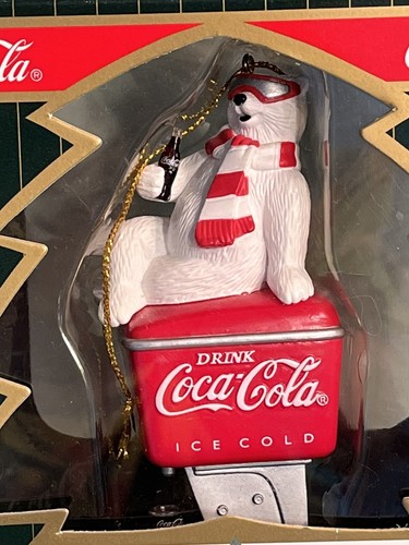 Coca Cola ~Eisbären Sammlung~ Weihnachtsschmuck Vintage 1999 gebraucht - Bild 6 von 9