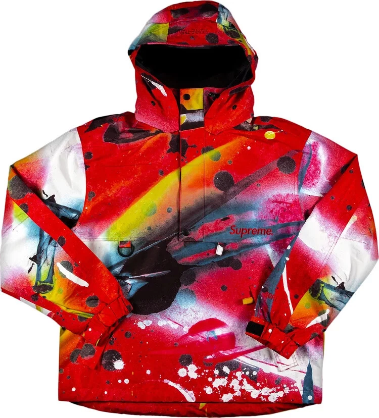 Veste Supreme Gore Tex Anorak Rammellzee rouge SS20 taille L NEUVE RARE