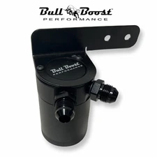 Billet Aluminum Baffled Oil Catch Can Reservoir Racing 2-Port AN8 Bracket 8AN