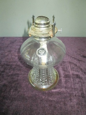 Vintage Lamplight Farms Oil Lamp Model No 255 Made In Austria Ribbon Base Only Vintage Lamplight Farms Oil Lamp Model, Lamplight Farms Oil Lamps Made In Austria