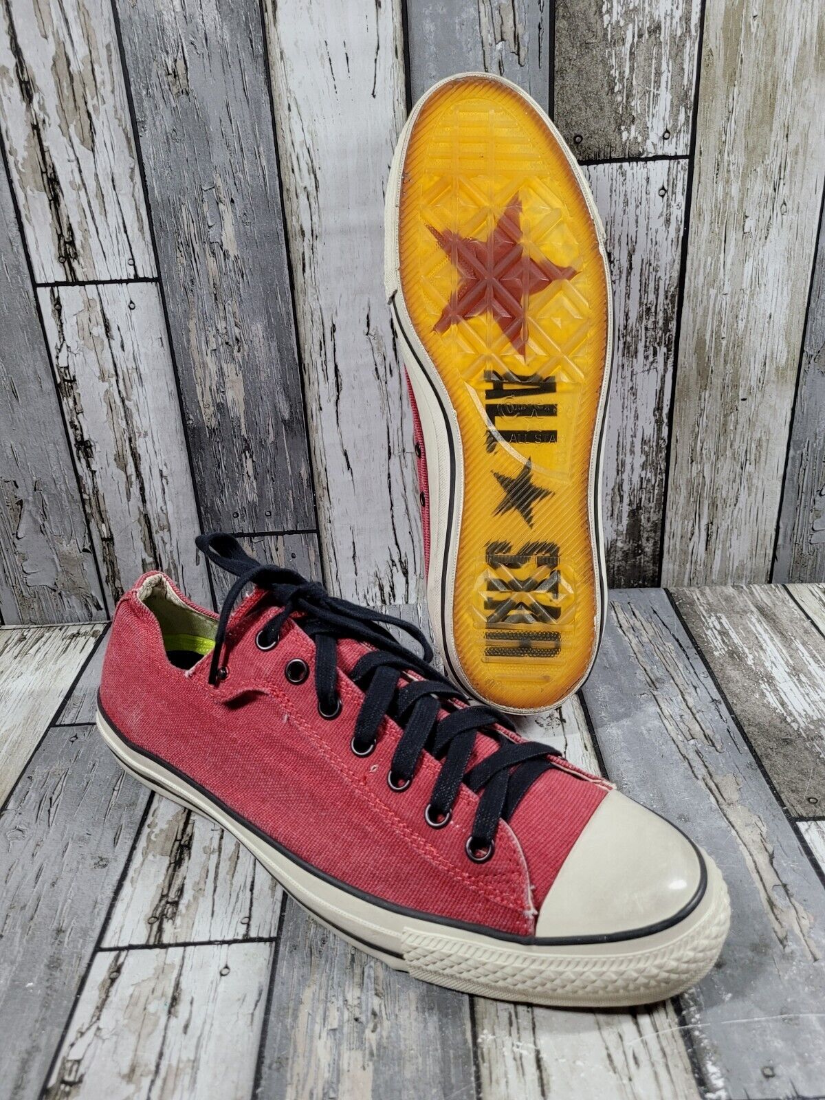 Ingen måde svulst på en ferie Converse John Varvatos All Star Low Men Sz 13 Red Canvas RARE | eBay