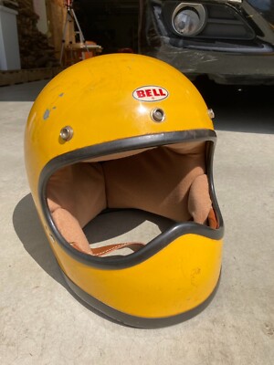 70s Vintage Bell Moto Star Motorcycle Helmet | eBay