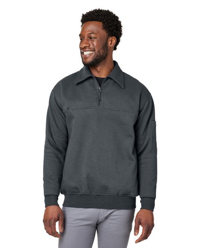 Harriton M712 Mens ClimaBloc Heavyweight Tactical Quarter-Zip