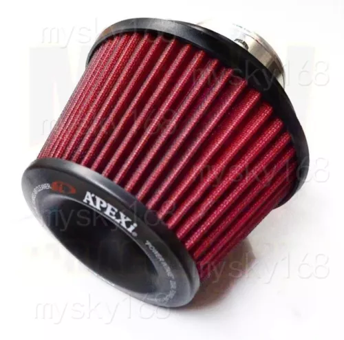 APEXi Style Power Intake Dual Funnel Air Filter + Flange 76mm 3" Inlet Universal - Picture 2 of 9