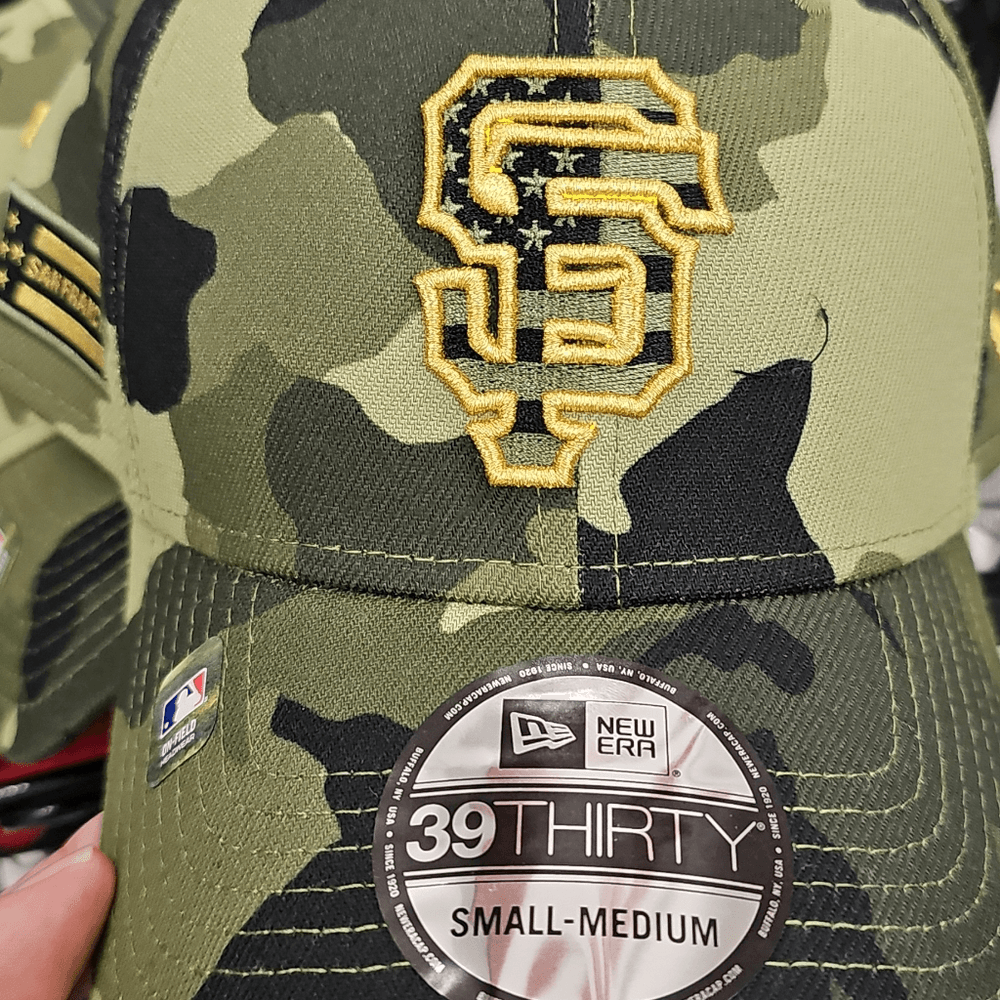New Era San Francisco Giants 39Thirty Fitted Hat Armed Forces Day Gold Camo S New Era San Francisco Giants 2026 Armed Forces Day 39THIRTY  main image 4
