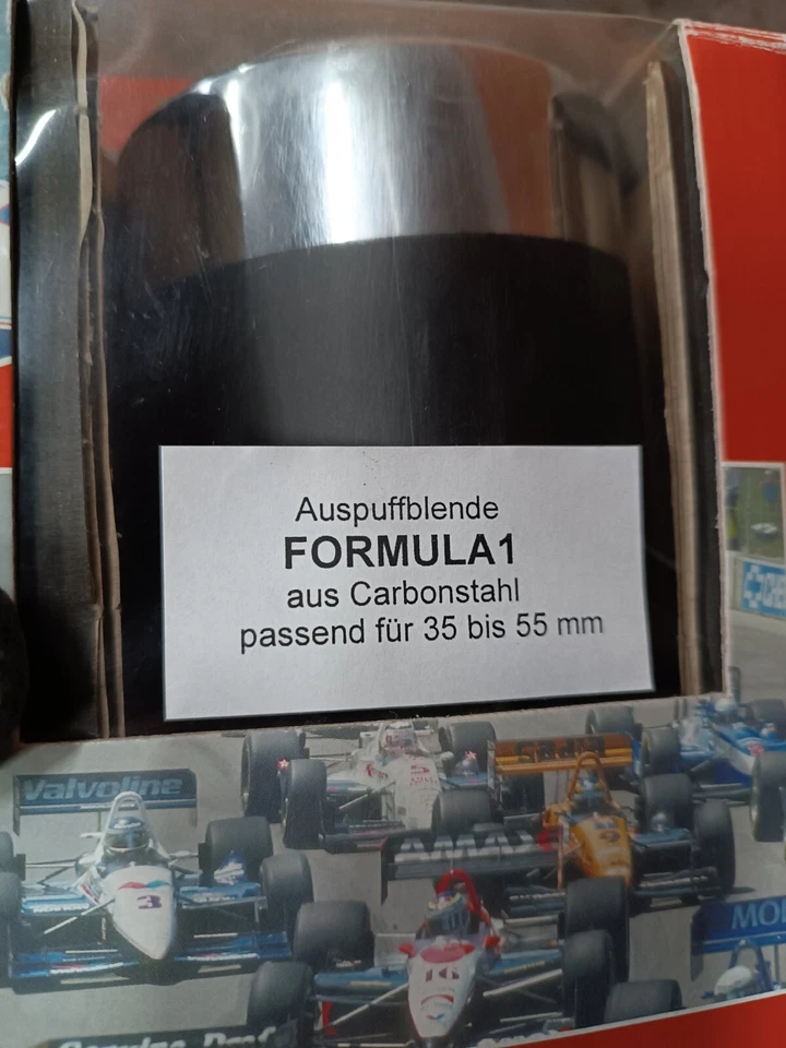 Universal Auspuffblende Endrohr Formula 1 passend für 35 bis 55mm - Bild 4 von 4