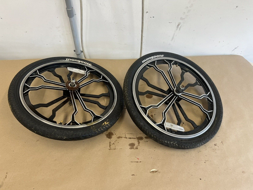 Mongoose BMX Bicycle HY-28 Mag Wheels Front & Rear One Loses Air B682