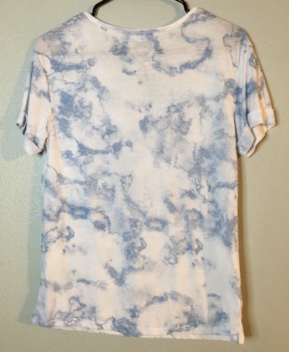 The Beatles Abbey Road XS Tie Dye Womens Tshirt Blue - Picture 4 of 5