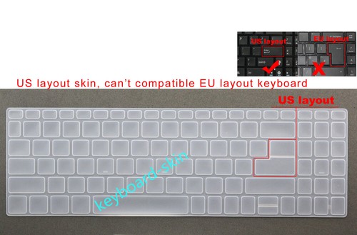 Keyboard Skin Cover for Acer Extensa 15 inch EX215-21 -22 -31 -51 -52G -53G -54G - Picture 1 of 5