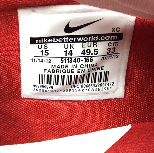 NEU Nike Herren Vapor Pro Low TD Fußballschuhe Gr. 15 rot weiß 511340-166 It/189 - Bild 5 von 5