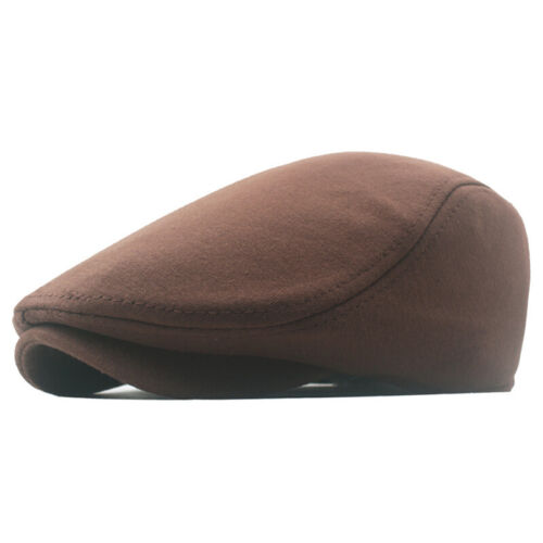 Mesh Flat Cap Mens Fully Lined Newsboy Cabbie Gatsby Driving Golf Beret Hat - Picture 24 of 55