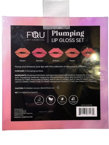 FOU Beauty For You Set 5pz Lucidalabbra rimpolpante altamente pigmentato + Vitamina E UPick - Foto 2 di 3
