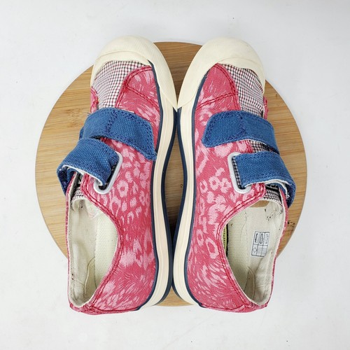 KEEN Sula Shoes Kids Size 1 Pink Blue Two Strap Girls Boys Floral Check Sneakers - Picture 8 of 11