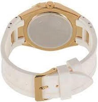 Guess Women\'s White Dial Analog Quartz Rubber Strap Multifunction W0653L3 Watch GUESS White Rubber Band Wristwatches for sale | eBay main image 3