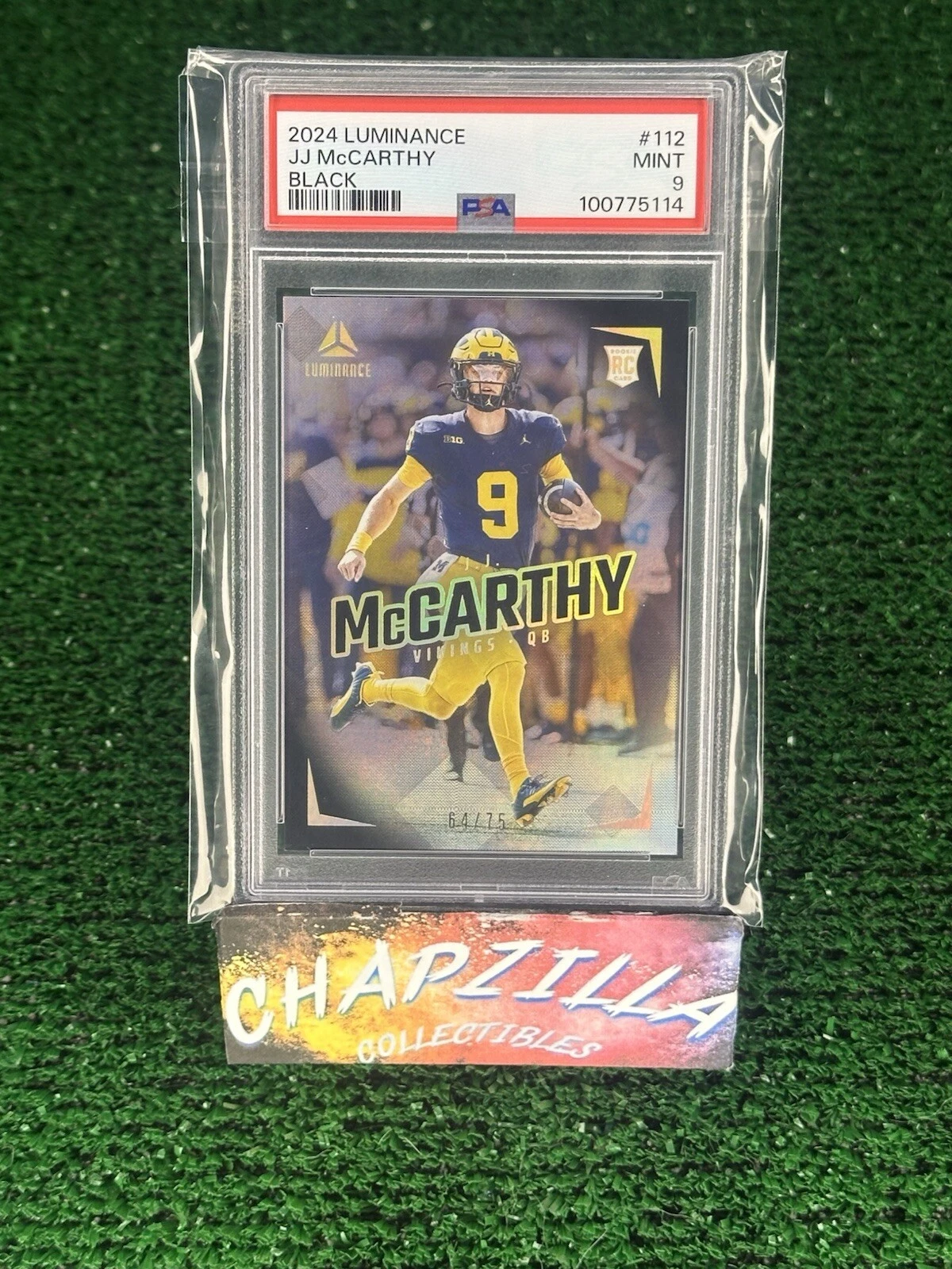 JJ McCarthy Panini Luminance #112 Black
