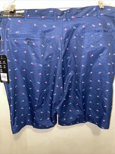 Walter Hagen Perfect 11 Herrenshorts marineblau Golfwagen vorne flach Gr. 36 neu mit Etikett - Bild 7 von 8