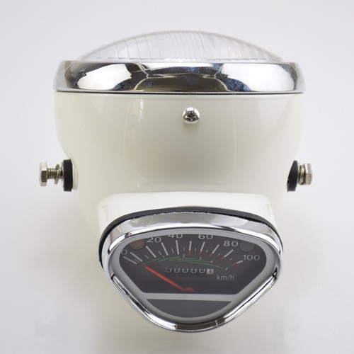 For Honda DAX CT70 ST50 ST90 Motorcycle White Headlight Head Lamp Speedometer