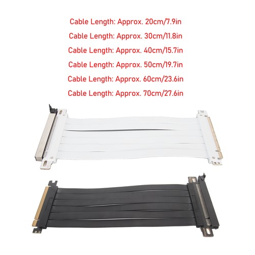PCIE 3.0 X16 Extender Riser Cable High Shielding Property 180 Degree Flexibl NDE - Photo 15/60