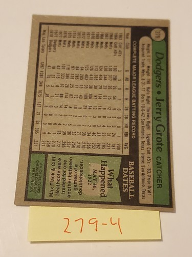 1979 TOPPS BASEBALL TRADING CARDS YOU PICK 176-360 FREE SHIPPING 50% OFF 2+ - Picture 295 of 488
