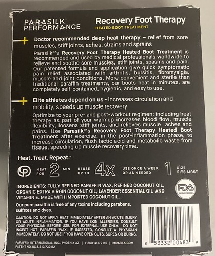 Tratamiento de bota con calefacción parasilk 1 par de terapia de pie recuperación de rendimiento. - Imagen 3 de 4