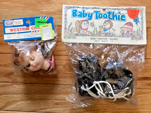 🍒 Vintage Doll Heads LOT 80 pcs Darice Westrim Fibre Craft Wang's Toothie 🍒 - Picture 17 of 24