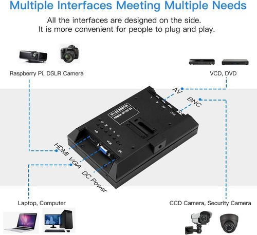 Compact 7-Inch HDMI Monitor – 1280x800 Resolution for PC, CCTV, and PlayStation - Picture 5 of 11