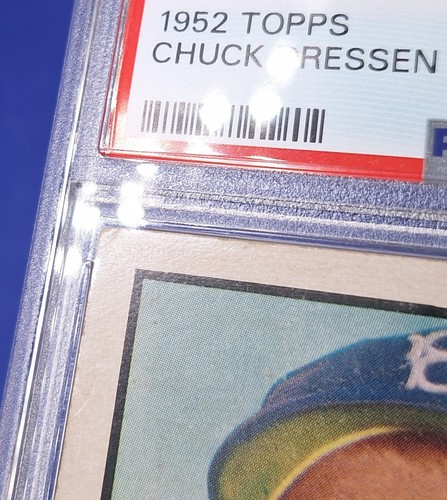 PSA 3 - 1952 Topps HIGH NUMBER #377 Chuck Dressen Brooklyn Dodgers - Picture 5 of 8