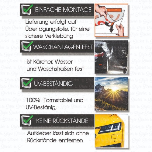 FRONTSCHEIBENAUFKLEBER STATIC STICKER AUTO TUNING AUFKLEBER CAR STICKER DAPPER - Picture 3 of 4