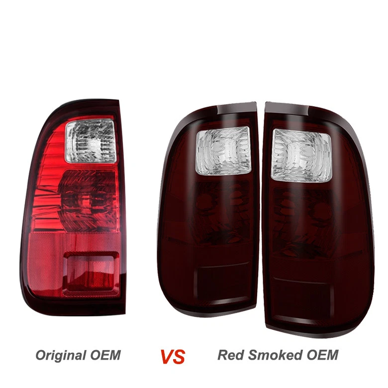 Dark Tinted 2008-2016 Ford F250 F350 F450 F550 Super Duty Tail Lights Left+Right — 第 2/4 张图片