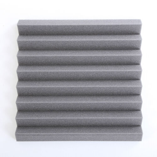 72 Akustikschaumplatten grauer Keil 50 mm dick 300 mm Studio Schallbehandlung Fliesen - Bild 4 von 12