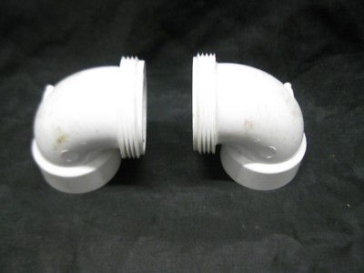 NIBCO 1-1/4'' PVC 1/4 Bend Elbow SCH 40 Slip x MPT Pipe Fitting Lot of 2