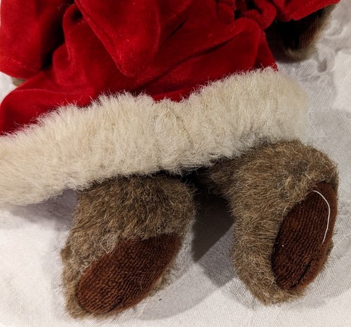 The Boyds Collection 1985-1993 14"" Alce de felpa articulado con bata roja de Navidad - Imagen 5 de 12