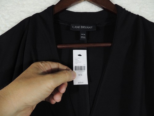 Lane Bryant Size 14/16 Knit Jacket Longer in Front NWT $89 Career Dressy Knit - Picture 4 of 7