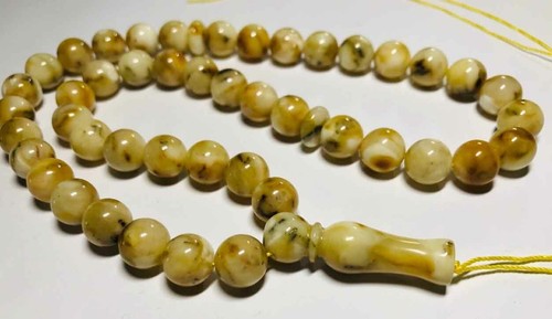 Cuentas de oración islámica ámbar ámbar natural báltico Tasbih Misbaha Tesbih prensado - Imagen 5 de 7