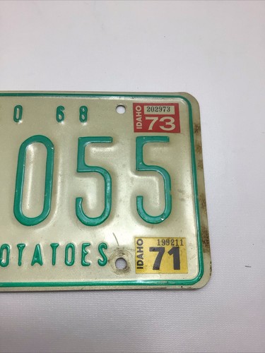 1968 Idaho license plate 2C 46 055 DMV Canyon County Famous Potatoes # - Picture 5 of 7