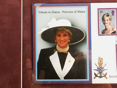 Princess Diana Postage Stamps, First Day Covers, Framed & Matted, February 1998 - Picture 3 of 8