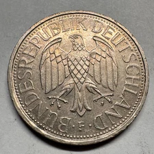 1992 Germany 1 Mark - F  - Beautiful Coin - #A-044