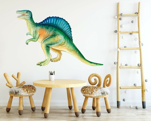 3D Blue Dinosaur A050 Animal Wallpaper Mural Poster Wall Stickers Decal Zoe - Picture 1 of 5