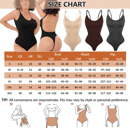 Fajas Colombianas Body Shaper Reductoras Levanta Cola Shapewear Slimmer Bodysuit - Picture 45 of 64