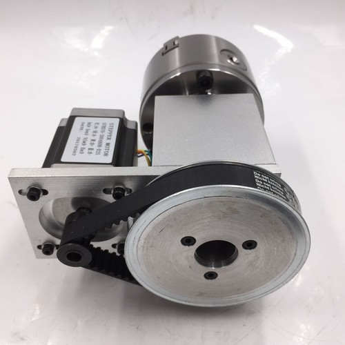 CNC Hollow Shaft Rotary Axis 4th Axis 3 Jaw 80mm Chuck + Dead Center Tailstock-5 - Picture 2 of 10