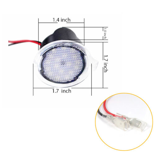 Red LED Side Mirror Puddle Light For Ford F-150 Explorer Expedition Edge Taurus - Picture 7 of 10