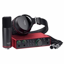 Focusrite Scarlett 2i2 Studio 4th Gen Audio Recording Interface w Mic & Headp...