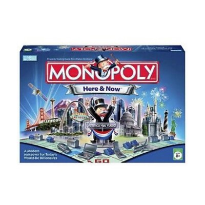 HERE & NOW EDITION America Votes Favorites Collector Edition Monopoly Board Game