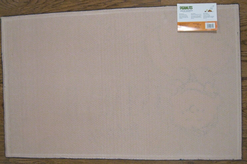 HAPPY HARVEST PEANUTS AKZENT TEPPICH 100 % POLY 20" x 32" SNOOPY & CHARLIE BRAUN NEU - Bild 5 von 5