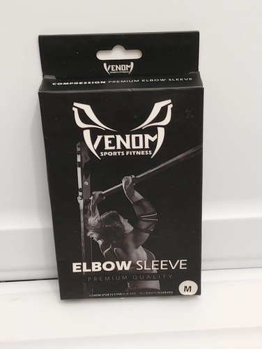 Venom Strapped Elbow Brace Compression Sleeve - with Elastic Support Strap - Picture 9 of 12